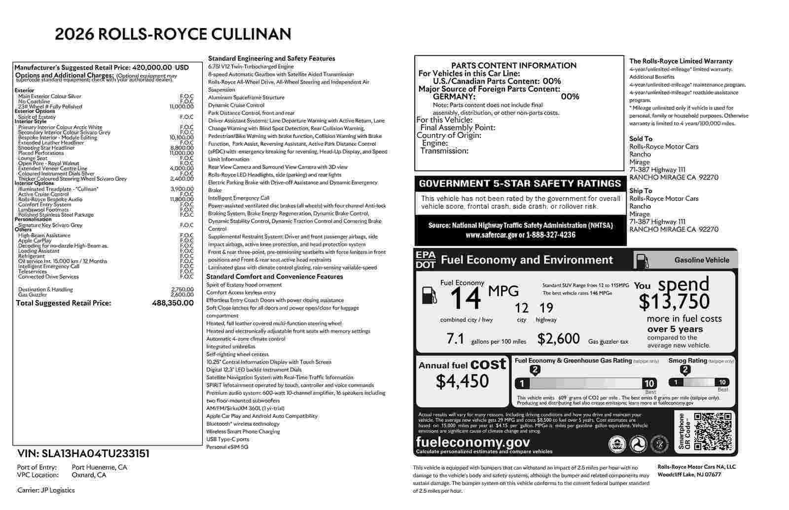 2026 Rolls-Royce Cullinan Base - Photo 42