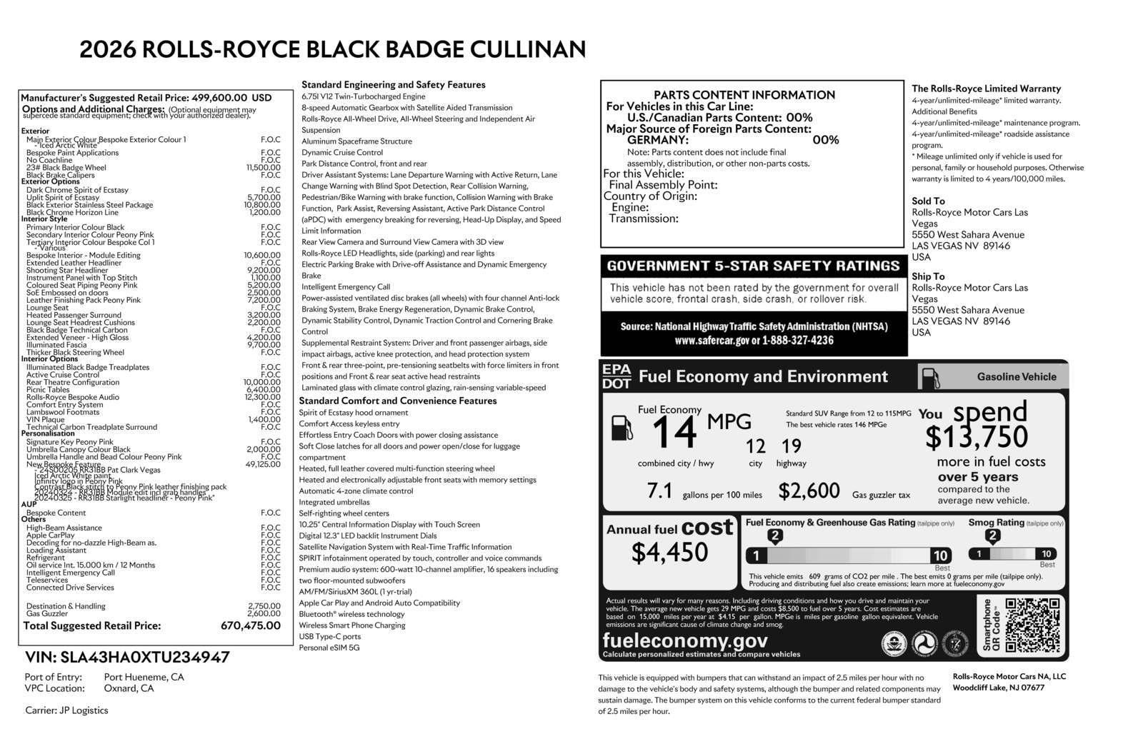 2026 Rolls-Royce Cullinan Black Badge - Photo 40
