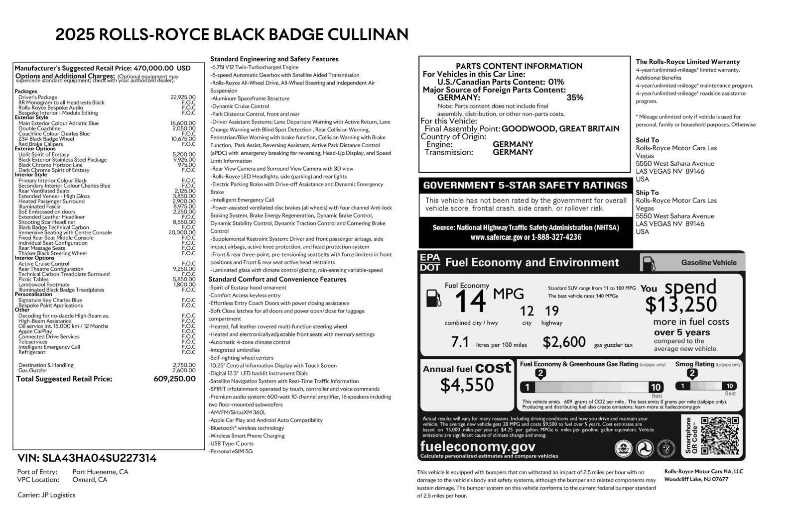2025 Rolls-Royce Cullinan Black Badge - Photo 43